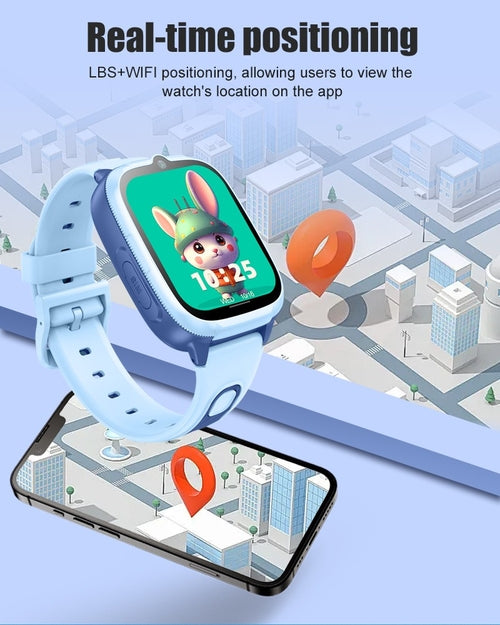 D53 4G Kids Smartwatch GPS Video Call Waterproof Chat Geo Child Safety
